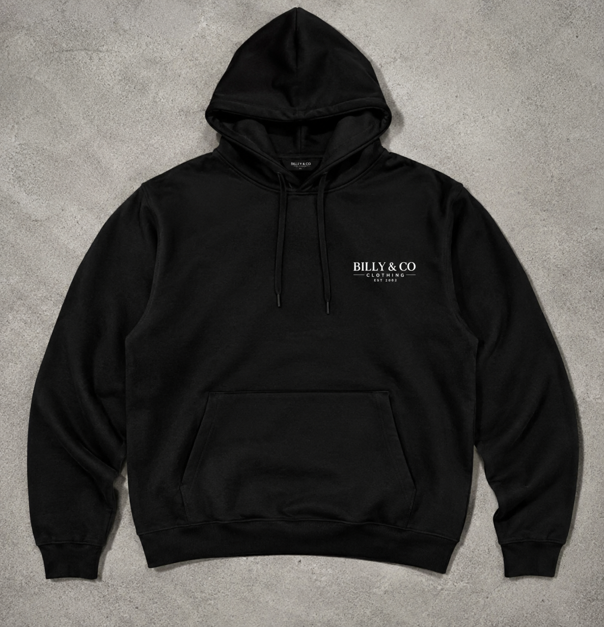 Billy & Co Essential Hoodie — Black