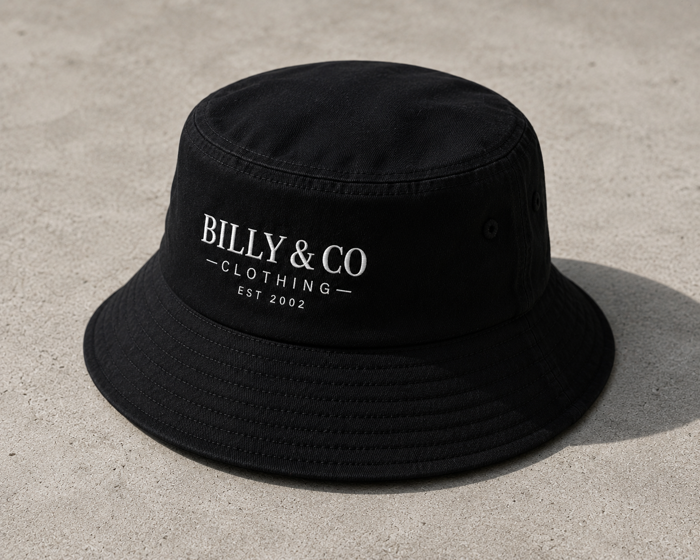 Billy & Co Essential Bucket Hat — Black